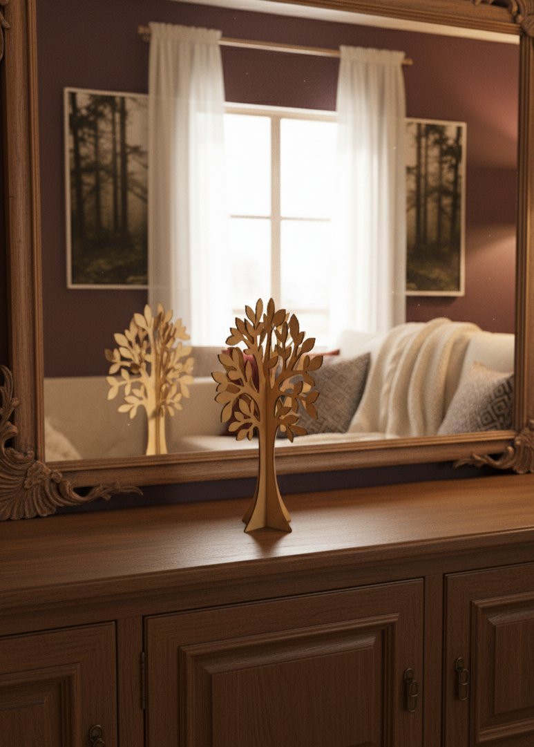 Albero in Legno Decorativo - 30cm