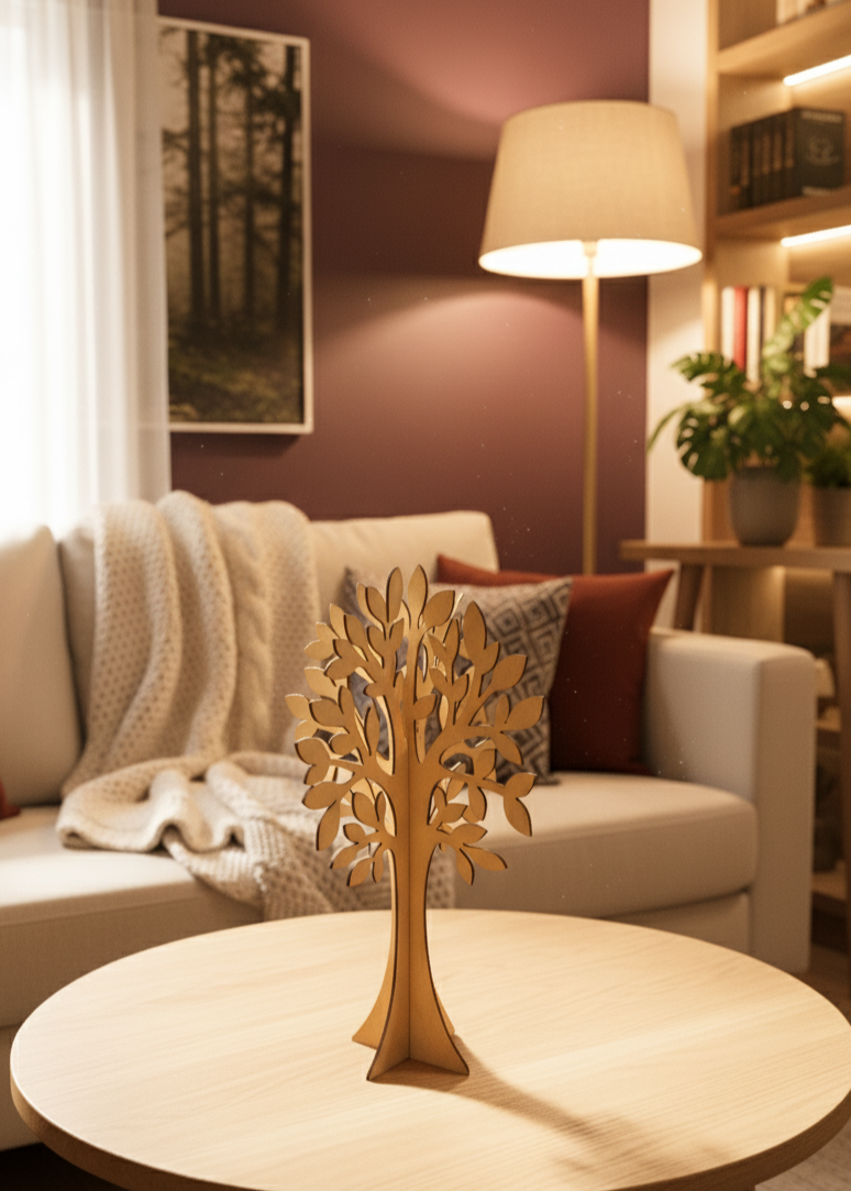 Albero in Legno Decorativo - 30cm