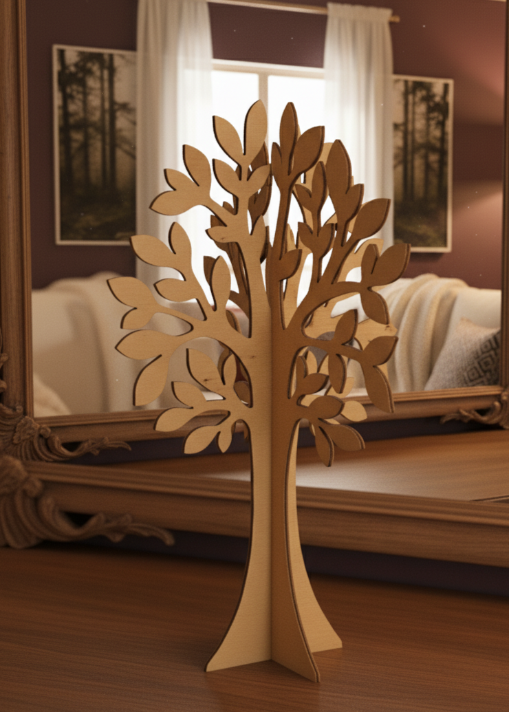 Albero in Legno Decorativo - 30cm
